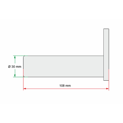 3014033LG Svornjak bez podmazivanja 30x108 mm Zepro